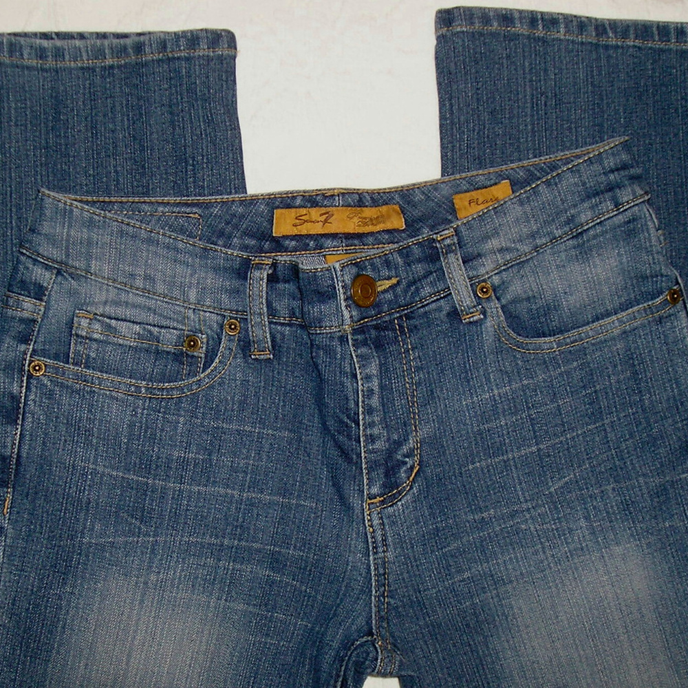 WOMEN SEVEN 7 PREMIUM DENIM FLARE JEANS SIZE 4
